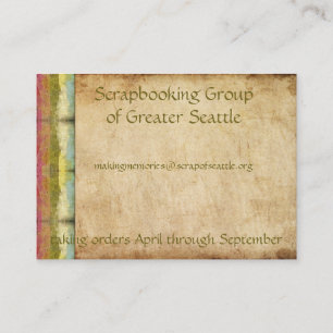 Cartão De Visita Grunge retro do arco-íris