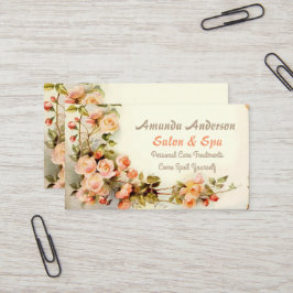 Cartão De Visita Grupo bonito do vintage dos rosas