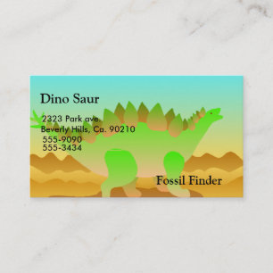 Cartão De Visita Grupo de Dino Rawr