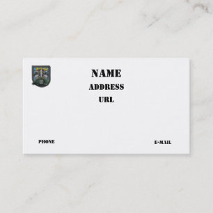 Cartão De Visita Grupo de forças especiais 12