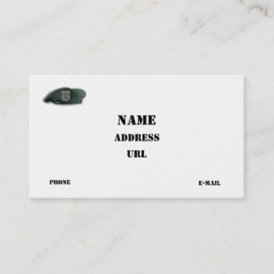 Cartão De Visita Grupo de forças especiais 12 SF SFG Veteranos Vet