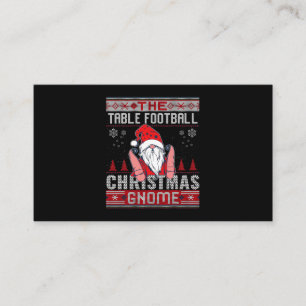 Cartão De Visita Grupo de Futebol da mesa Gnomo de Natal Feio