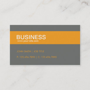 Cartão De Visita Grupo Simples Plana Na moda Laranja