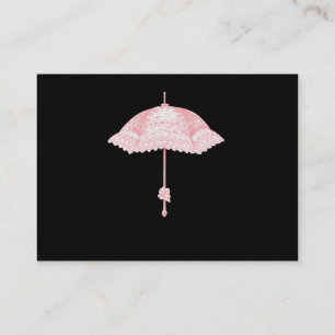 Cartão De Visita Guarda-Chuva Rosa