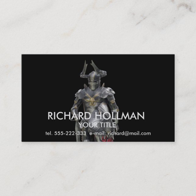 Cartão De Visita Guerreiro de fadas (Frente)