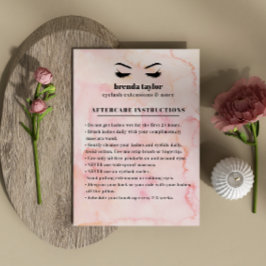 Cartão De Visita Guia Navegação da Barra de Navegação da Eyelash da