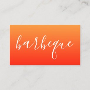 Cartão De Visita guião barbeque