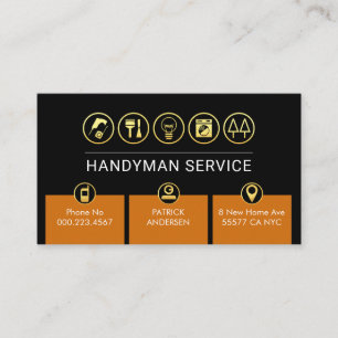 Cartão De Visita Guias de Reparos Domésticos Brown Handyman
