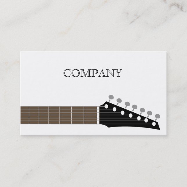 CARTÃO DE VISITA GUITAR BUSINESS CARD (Frente)
