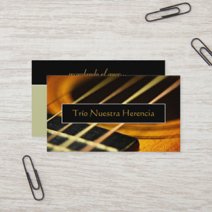 Cartão De Visita Guitarra acústica