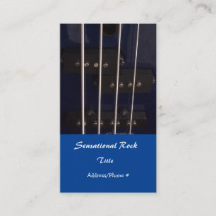 Cartão De Visita Guitarra elétrica da rocha
