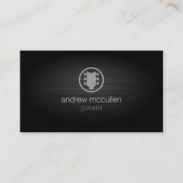 Cartão De Visita Guitarrista Guitarrista Ícone Esmagado Musico de M