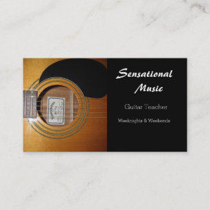 Cartão De Visita Guitars Sensacional Música
