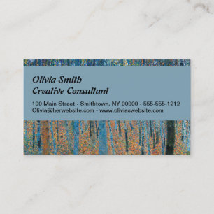 Cartão De Visita Gustav Klimt Beech Tree Grove