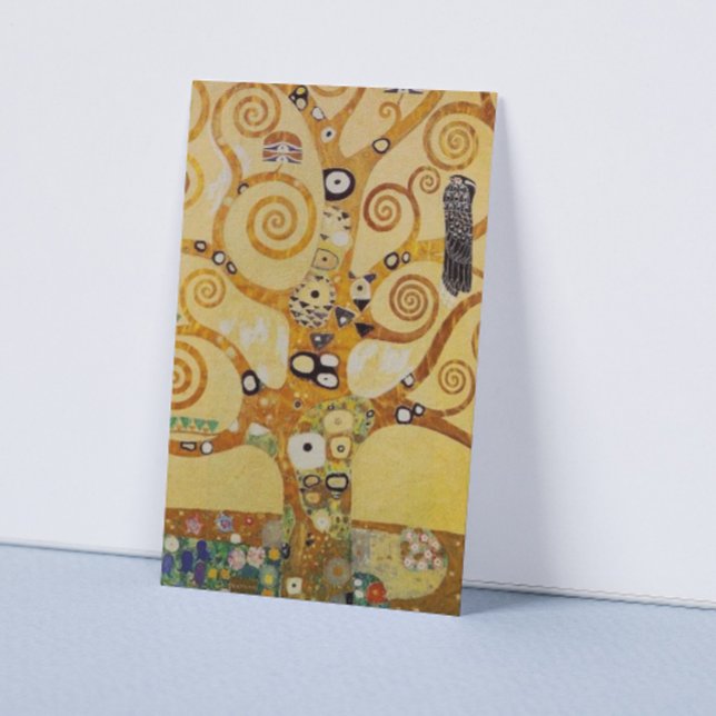 Cartão De Visita Gustav Klimt Tree of Life Art Nouveau (Criador carregado)