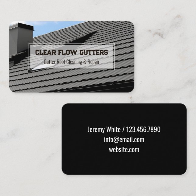 Cartão De Visita Gutter Roof (Frente/Verso)