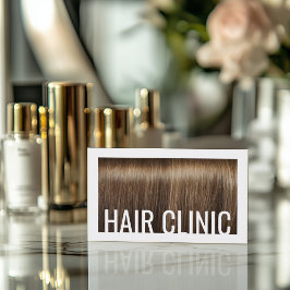 Cartão De Visita Hair Care Shiny & Silky Brown Hair Trendy