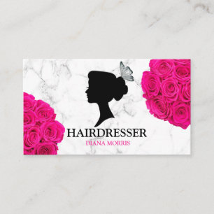 Cartão De Visita Hair Salon Hairdresser Beauon Salon
