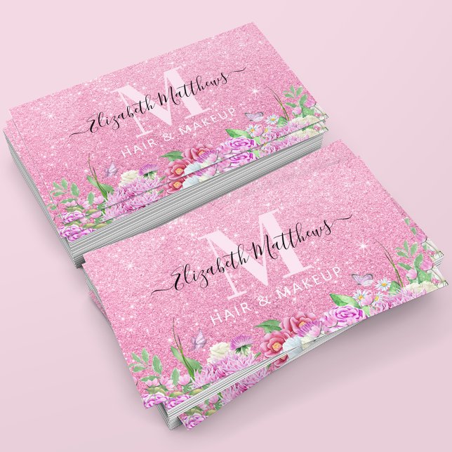 Cartão De Visita Hair Salon Makeup Artist (Criador carregado)