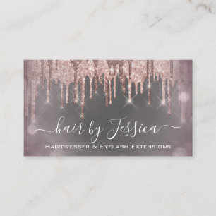 Cartão De Visita Hair Salon Stylist Cinzas Hairdresser Drives QRCod