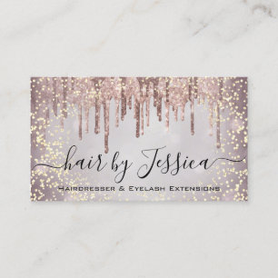 Cartão De Visita Hair Salon Stylist Hairdresser Rosa Drives QRCode