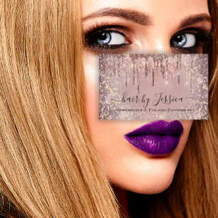 Cartão De Visita Hair Salon Stylist Hairdresser Unidades SPA QRCode