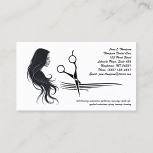 Cartão De Visita Hair Stylist e Salon