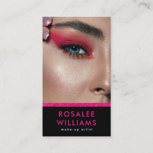 Cartão De Visita Hair Stylist Moderno Cor-de-Rosa