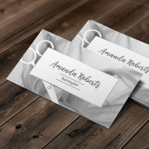 Cartão De Visita Hair Stylist Salon Elegante