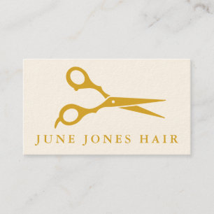 Cartão De Visita Hair Stylist Tesoura Chic Barber CUSTBLE Business