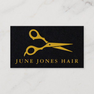 Cartão De Visita Hair Stylist Tesoura Chic Barber CUSTBLE Business
