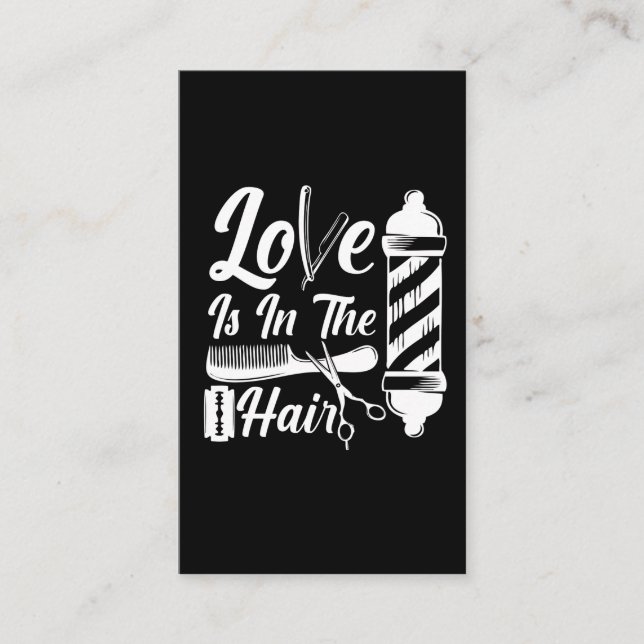 Cartão De Visita Hairdresser Cosmetology Graduação Barber Salon (Frente)