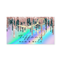 Hairdresser Golen Tesoura Rosa Hológrafo Lealdade