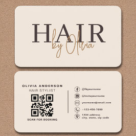 Cartão De Visita Hairdresser & Salon Professional