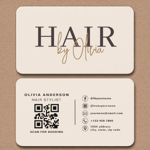 Cartão De Visita Hairdresser & Salon Professional