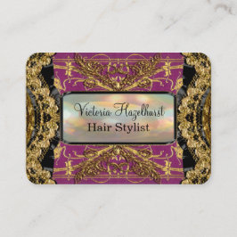 Cartão De Visita Hairstylist elegante de Bradfordshire Lola