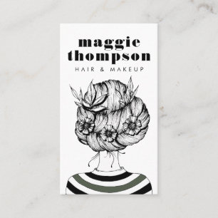 Cartão De Visita HAIRSTYLIST Hairstylist & Beauticitic Business C