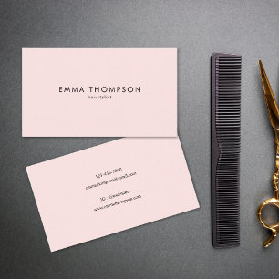 Cartão De Visita Hairstylist Mínima para Lente Moderna