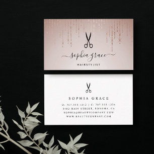 Cartão De Visita Hairstylist para a chuva