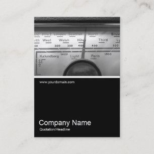 Cartão De Visita Half&Half Photo 0225 - Old UK Radio Dial