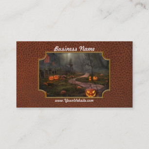 Cartão De Visita Halloween - Às vésperas do Dia das Bruxas