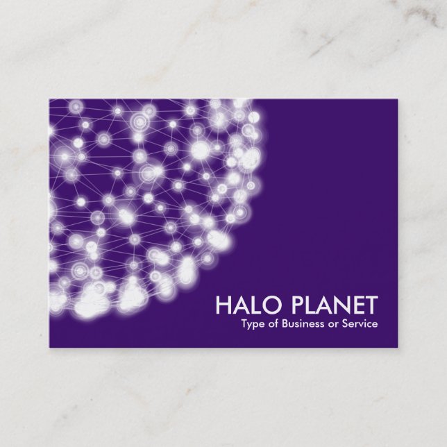 Cartão De Visita Halo Planet - Roxo Profundo (Frente)