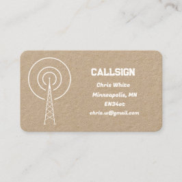 Cartão De Visita Ham Amateur Radio