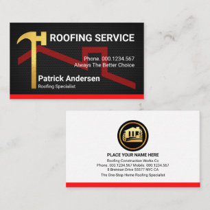 Cartão De Visita Hammers No Edifício Wire Mesh