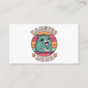 Cartão De Visita Hamster Mamãe Fofa Kawaii Roedor Mãe