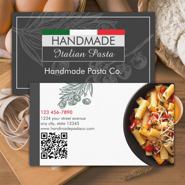 Cartão De Visita Handmade Pasta Shop (Criador carregado)
