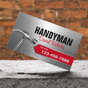 Cartão De Visita Handman Professional Repair & Maintenance Metal