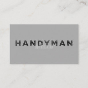 Cartão De Visita Handyman [Estilo Letterpress]