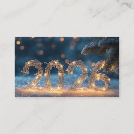 Cartão De Visita happy new year 2026 business card