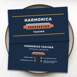 Cartão De Visita Harmonica Teacher